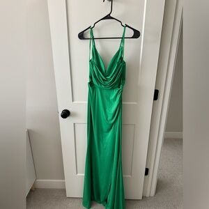Vici Green Cut Out Maxi Dress